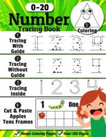 Number Tracing Book: Trace Numbers Writing Practice Workbook for Pre K, Kindergarten and Kids Ages 3-5, Learn numbers 0 to 20! (Math Activity Book) 1095885588 Book Cover