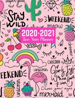 2020-2021 Two Year Planner: Calendar Year Vision Planner (January 2020 - December 2021) - Monthly and Weekly Schedule Organizer and Journal Art Cover 00023190 1712892134 Book Cover