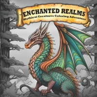 Enchanted Realms: Mythical Creatures Coloring Adventure | Adult Coloring Book | Stress Relief B0CHL585FS Book Cover