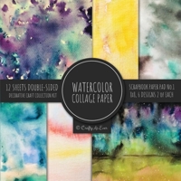 Watercolor Collage Paper for Scrapbooking: Abstract Paintings Colored Decorative Paper for Crafting 1636573002 Book Cover