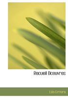 Recueil Dceuvres 1115385844 Book Cover