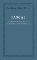 Entretien avec M. de Sacy sur Epictete et Montaigne: Original inedit (Les carnets DDB) 2011858518 Book Cover