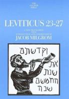 Leviticus 23-27 (The Anchor Yale Bible Commentaries) 0300139411 Book Cover