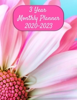 3 Year Monthly Planner: January 2020 - December 2022 - Monthly Pretty Pink Daisy Planning Calendar for Women - Includes End of Month Review  -  Large 8 1/2" x 11" Soft Cover 1698589778 Book Cover