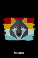 Notebook: Wolf Notebook Blank Line Wolves Animal Journal Lined with Lines 6x9 120 Pages Checklist Record Book Take Notes Gift Planner Paper Men Women Kids Christmas Gift for Wolf Lover 1706317271 Book Cover