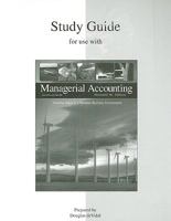Study Guide (2nd Printing) for use with Managerial Accounting 007232032X Book Cover