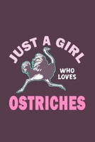 Just A Girl Who Loves Ostriches: Funny Gift For Ostrich Lovers And Everyone Who Love Birds- Notebook, Planner Or Journal For Writing About Ostriches Or Birds Size 6 x 9 110 Lined Pages...Diary To Writ 167470738X Book Cover