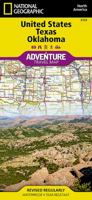 National Geographic Adventure Travel Map United States, Texas and Oklahoma 1566957176 Book Cover