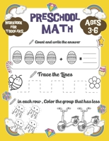 Preschool Math workbook for toddlers ages 3-6: Preschool math workbook for toddlers beginner math, handwriting, Number tracing, addition, small and ta B08CJ7RKZK Book Cover