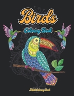 Birds coloring Book: Birds Adult Coloring Book With Mandala Pattern Design(8.5x11).Unique And Beautiful Birds Design for Adult Coloring B09SBRGHHK Book Cover