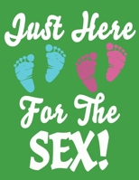 Just Here For The Sex: Baby Planner and Organizer Book, 8.5" x 11" Baby Journal, 100 pages, Green B083XVFG42 Book Cover