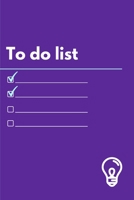 To Do List: Carnet de listes - planning des t�ches et notes quotidiennes - 100 pages format 15.24 x 22.86 cm 1655033891 Book Cover