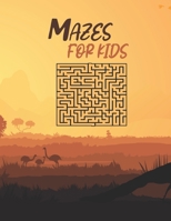 Mazes For Kids: 8.5x11 inch 21.5*27.94 cm 80 pages Print Different Mazes B09DMW9FQL Book Cover