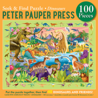Dinosaurs Seek & Find 100-Piece Jigsaw Puzzle 1441341382 Book Cover