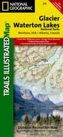 Glacier and Waterton Lakes National Parks Map 1566953189 Book Cover