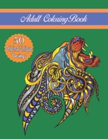 Adult Coloring Book: Stress Relieving Animals Designs B08N3M24YM Book Cover