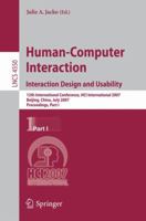 Human-Computer Interaction.Interaction Design and Usability: 12th International Conference, HCI International 2007, Beijing, China, July 22-27, 2007, Proceedings, ... Part I (Lecture Notes in Computer 3540731040 Book Cover
