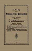 Auszug Aus Dem Arzneibuch Fur Das Deutsche Reich 3662392860 Book Cover