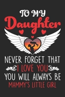 To My Daughter Never Forget That I Love You You Will Always Be Mammy's Little Girl: Inspirational Gifts for Daughter - Girls from Mom Mom - Best ... for Daughter Birthday Christmas Special Gift 1695568621 Book Cover