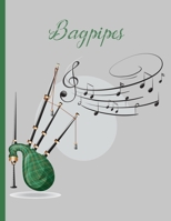 Musical Instrument : Bagpipes: 8.5 x 11 College Ruled Notebook 1658128192 Book Cover