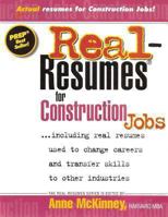 Real Resumes for Construction Jobs 1475093586 Book Cover