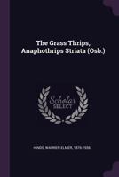 The Grass Thrips Anaphothrips Striata 1379050472 Book Cover