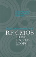 Design Methodology For Rf Cmos Phase Locked Loops 1596933836 Book Cover