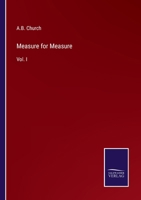 Measure for Measure: Vol. I 3375016832 Book Cover