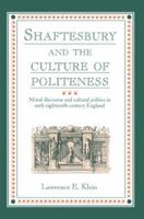 Shaftesbury and the Culture of Politeness 0521607523 Book Cover