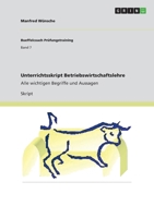 Unterrichtsskript Betriebswirtschaftslehre 3640950070 Book Cover