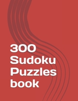 300 Sudoku Puzzles book: Pretty Sudoku Book for Adults and Teens with 300 Easy to Hard Puzzles Paperback B08LPSC31N Book Cover