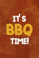 It's BBQ Time!: Notebook Journal Composition Blank Lined Diary Notepad 120 Pages Paperback Orange Texture BBQ 1706263996 Book Cover