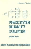 Reliability Evaluation of Power Systems 1461577330 Book Cover