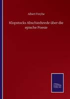 Klopstocks Abschiedsrede über die epische Poesie 3752517263 Book Cover