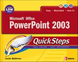 Microsoft Office Powerpoint 2003 (QuickSteps) 0072232307 Book Cover