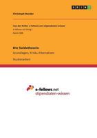 Die Saldotheorie 3668274754 Book Cover