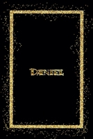 Daniel: Name Daniel Monogram Notebook - 120 Pages - Size 6x9, Soft Cover, Matte Finish- Gold Confetti Glitter Monogram Blank Lined Note Book, Writing Pad, Journal or Diary Kids, Girls Men & Women 1660330157 Book Cover