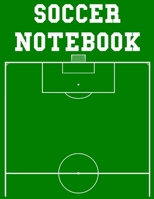 Soccer Notebook: 100 Page Soccer Coach Notebook with Field Diagrams for Drawing Up Plays, Creating Drills, and Scouting 1661650767 Book Cover