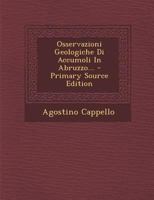 Osservazioni Geologiche Di Accumoli In Abruzzo... 1021424730 Book Cover