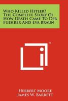 Who Killed Hitler 1258171120 Book Cover