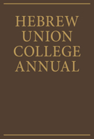 Hebrew Union College Annual Volume 29 0878200681 Book Cover