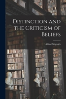 Distinction And The Criticism Of Beliefs 1014285585 Book Cover