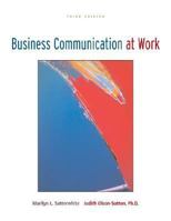 Business Communication at Work with OLC Premium Content Card 0073138320 Book Cover