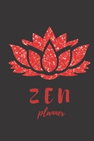 ZEN Planner: Daily Monthly Planner Notebook Journal Lotus Flower Blank Logbook to Write down Your daily progress in meditaion 1675489742 Book Cover