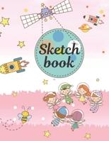 Sketchbook for Kids and Adults: Blank Paper Drawing and Write (100 Pages, 8.5" x 11”) 1661749380 Book Cover