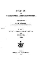 Der Altenglische Vers 1534812857 Book Cover