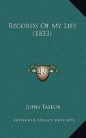 Records of My Life 0548702993 Book Cover