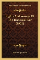Rights And Wrongs Of The Transvaal War 1165693682 Book Cover
