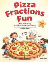 Pizza Fractions Fun: A Fun and Educational Pizza-Themed Story to Teach Fractions, Equal Parts, and Basic Math Activities: A Kids Math Story About ... Kids Ages 5-12 (Children Educational Stories) B0GW8B23MH Book Cover