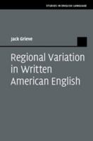 Regional Variation in Written American English 1108712967 Book Cover